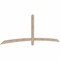 Ekena Millwork Bellingham Smooth Timber Gable Bracket, Douglas Fir, 108"W x 36"H x 1 1/2"D x 3 1/2"F, 8/12 Pitch GBW108X36X0204BEL00SDF - alternate 5